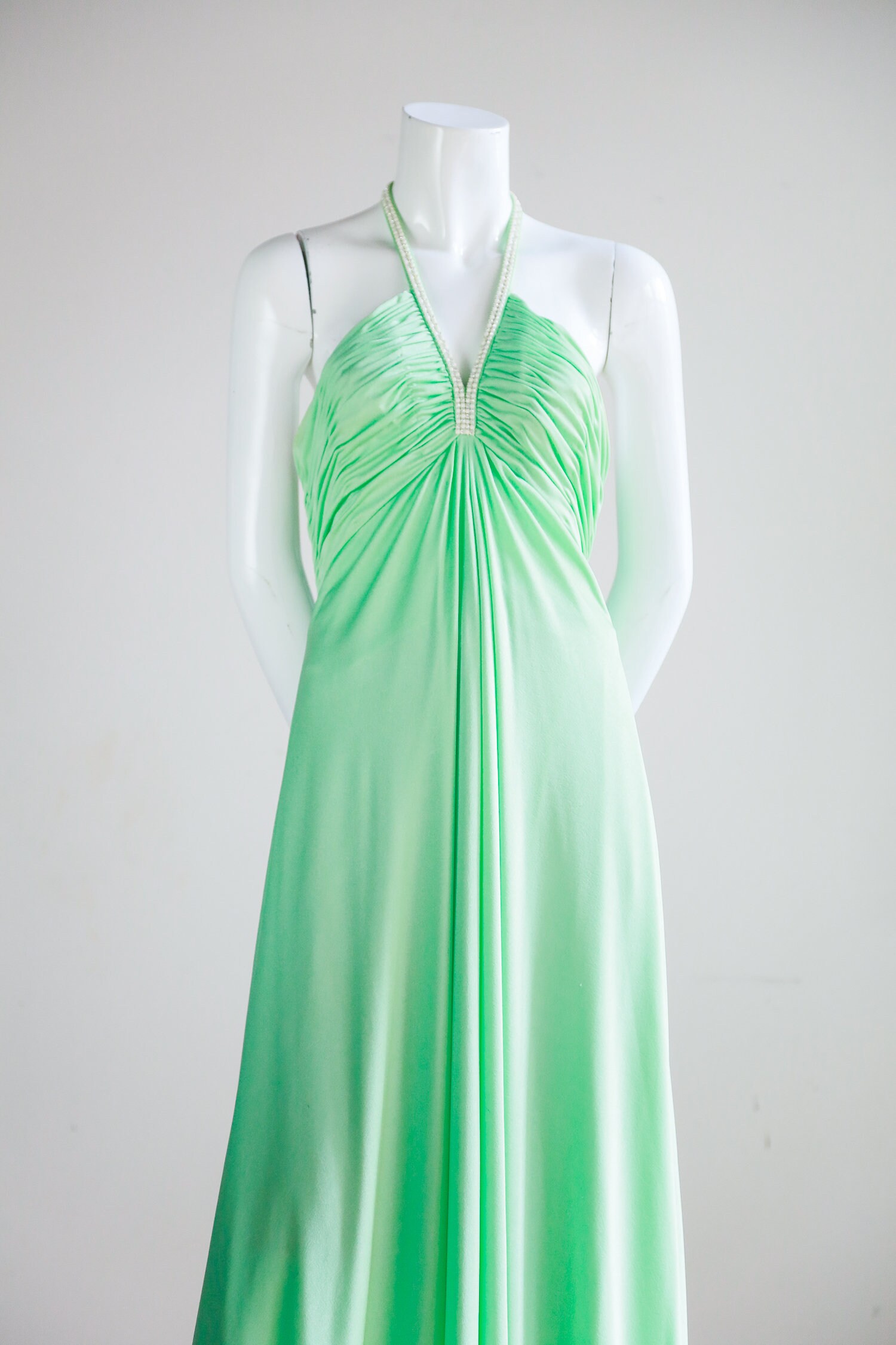 green spaghetti strap