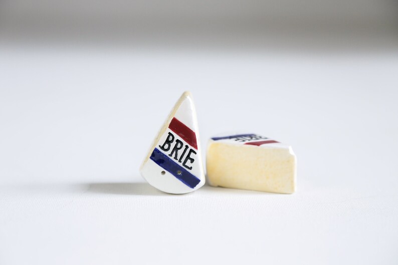 Winzige Miniatur Brie K U00e4se Dreiecke Von Hand Bemalt Salz Und