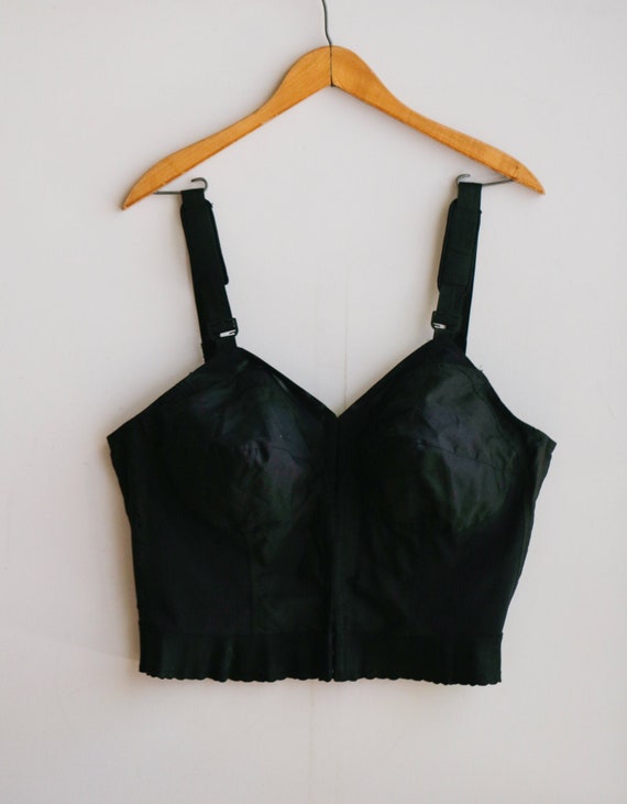 Vintage Exquisite Form Black Bullet Corset Bra | V