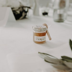 Organic honey party favors Bioland personalized place card wedding Communion Confirmation Thank you Basic price 65.56 euros/1kg image 7