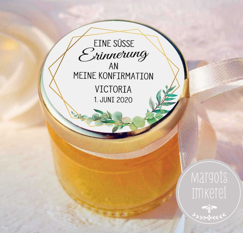 5 x Honig süße Gastgeschenke Danke Tischkarte Hochzeit Etsy
