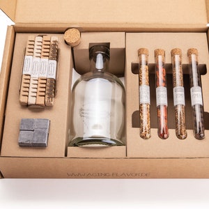 RUM Geschenk Set I DIY Infusion Set für zu Hause oder als Geschenk I Aging Rum selber-machen Hölzer & Botanicals im Glas zu verfeinern Bild 4