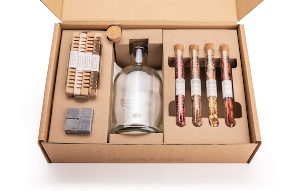 Coffret dégustation Whisky Tasting box set de 6 echantillons en coffret  cadeau en bois