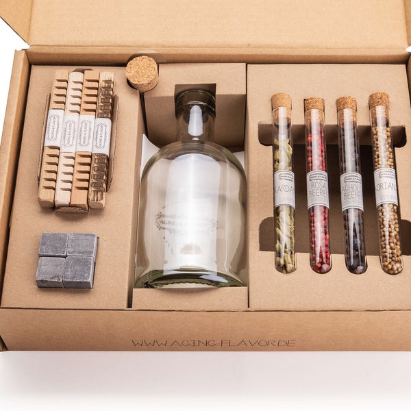 AGING &FLAVOR Gin Gift Set - Individueel verfijn gin in slechts 24 uur