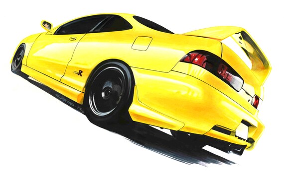 Acura Integra Type R Drawing Print Etsy Acura Integra Type R Drawing Print Etsy