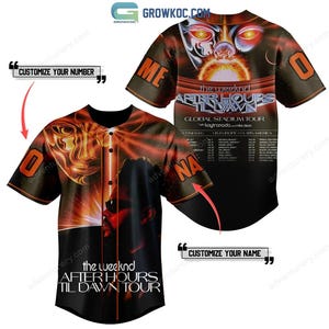 The Weeknd Hurry Up Tomorrow Custom Baseball Jersey, Personalized Concert-Inspired Fan Apparel
