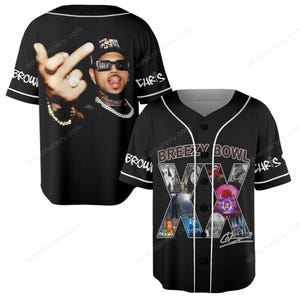 Chris Brown Breezy Bowl Baseball Jersey, Breezy Bowl XX 2025 Shirt, Breezy Bowl