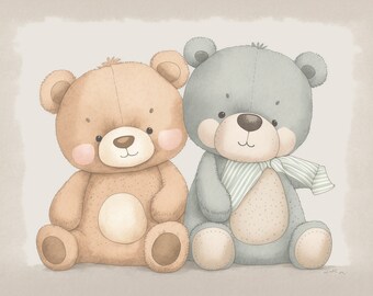 PRINTABLE Baby Animal Prints for Nursery Wall Art Nursery - Etsy