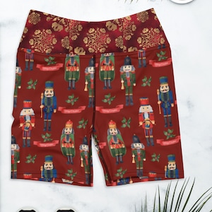 Christmas Nutcracker Ballet Yoga Shorts, Dancewear