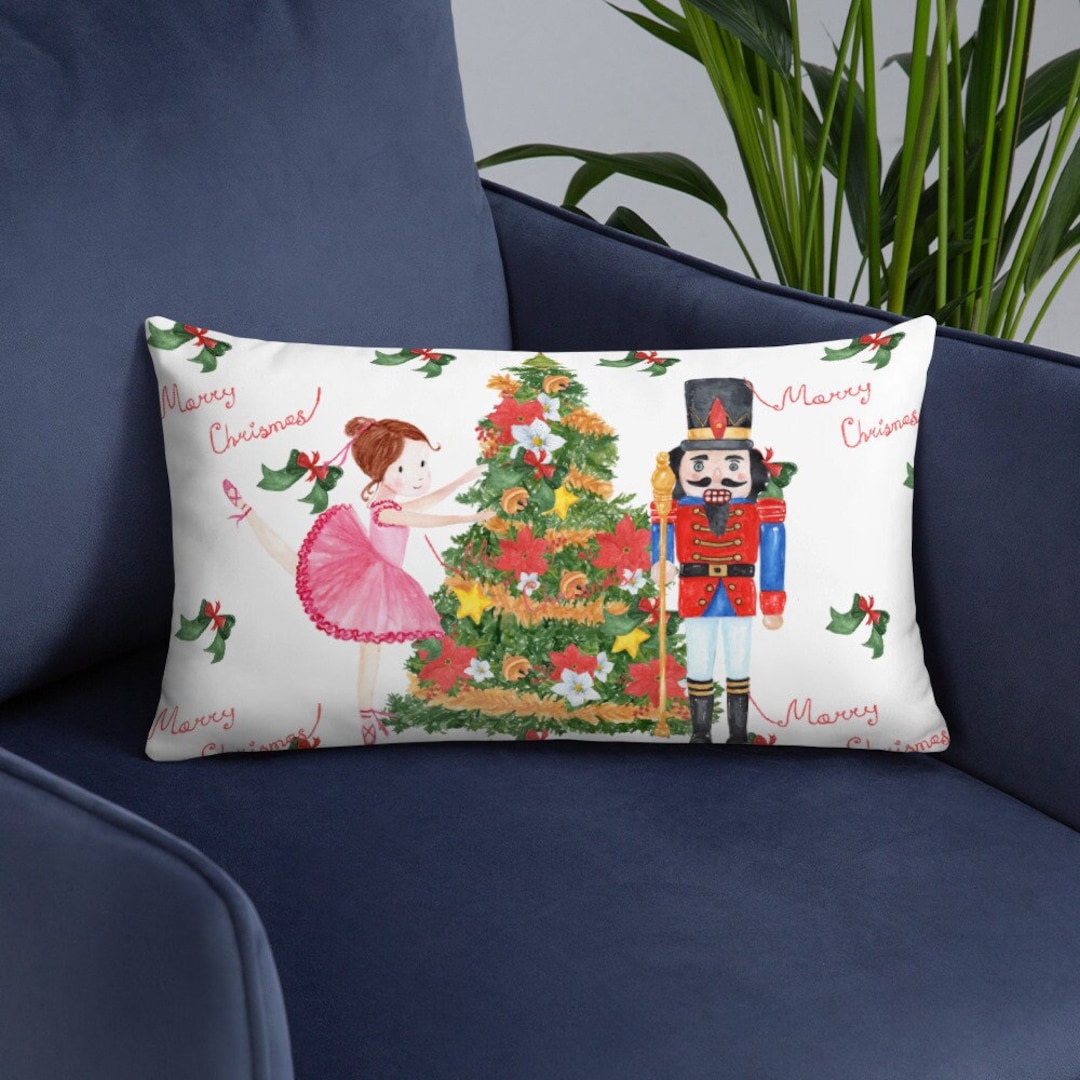 Nutcracker Christmas Pillow Nutcracker Home Decor Ballet Etsy