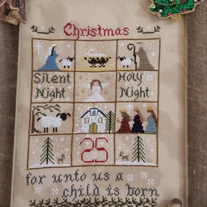 PDF, Holy Christmas Pattern Chart, Holy Family, Christmas ,Cross Stitch Pattern, Merry Christmas, Inspirational Pattern, Wisemen, Sheep