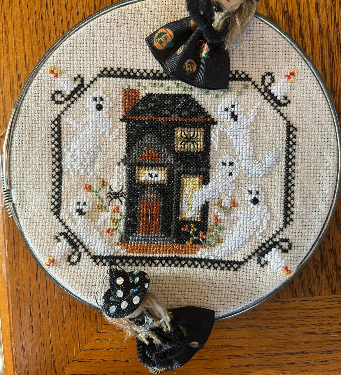 Ghostly Home Cross Stitch Pattern, Halloween Haunted House (PDF Pattern ...