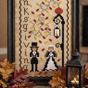 PDF, Thanksgiving, Happy Thanksgiving, Fall, Cross stitch