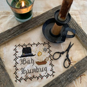 PDF, Bah Humbug Dickens, citaat van Charles Dickens, A Christmas Carol, kerstpatroon pdf, vrolijk kerstfeest, kerstmis kruissteek