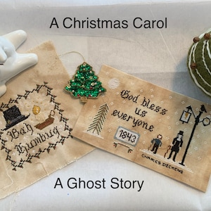 PDF, A Christmas Carol Set, Charles Dickens, Cross stitch Set, 1843 Dickens, Christmas Cross Stitch, Victorian Cross Stitch, PDF