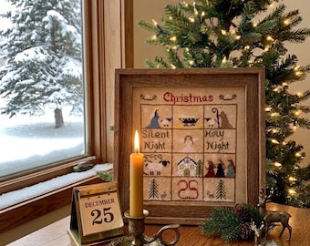 Holy Family Christmas Cross Stitch Pattern (PDF)