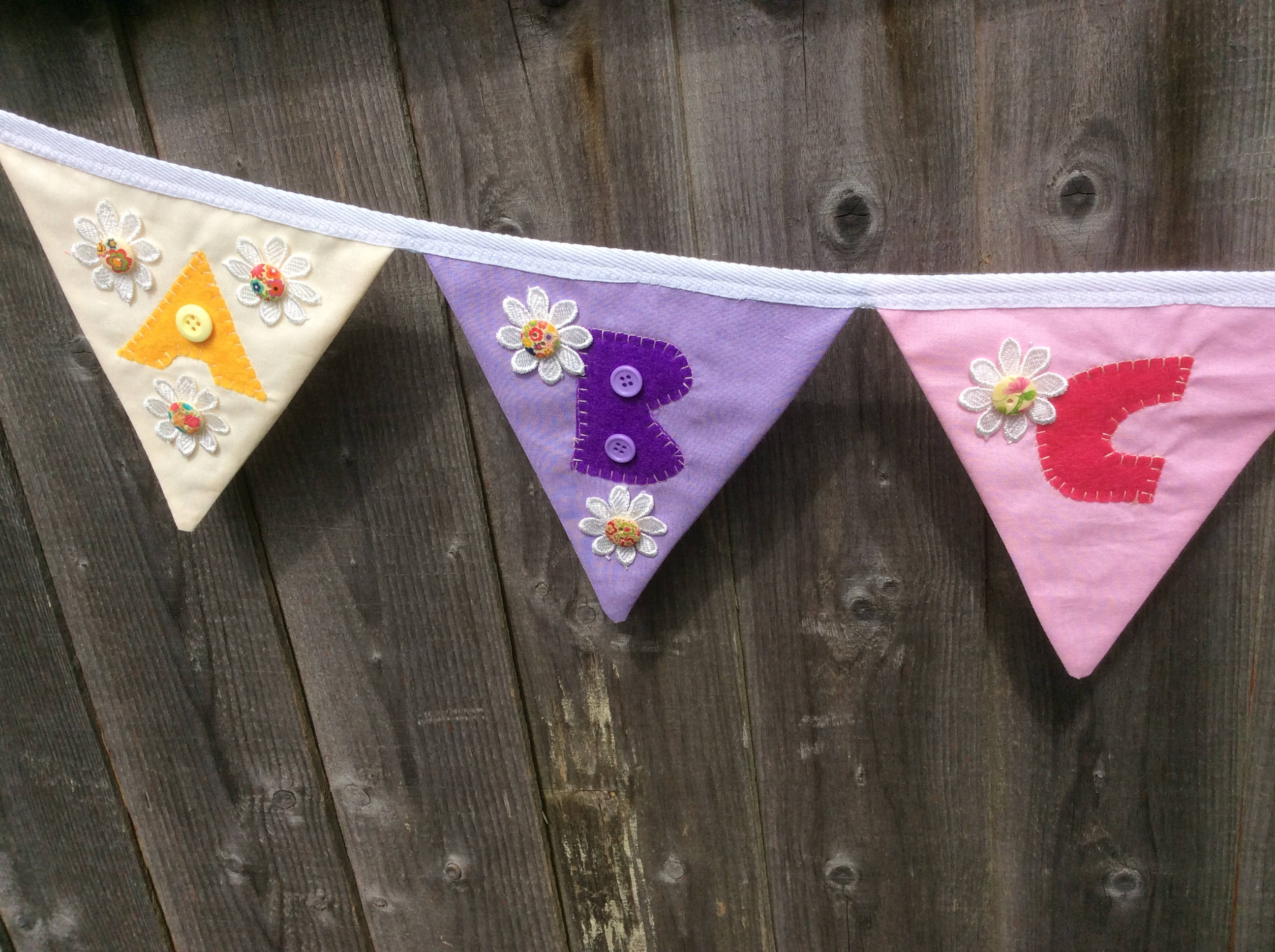 Fabric bunting fabric garland bedroom decor nursery Etsy