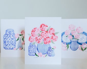 Blue and White Chinoiserie Notecards