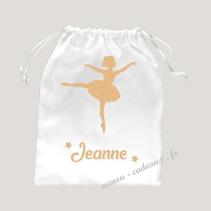 Sac pochon danseuse étoile personnalisé velours