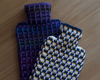 Hotsoc Hot Water Bottle Cover (Crochet Pattern - US and UK terminology)