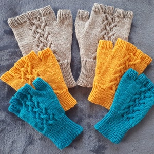 Entwined Fingerless Gloves (Knitting Pattern)
