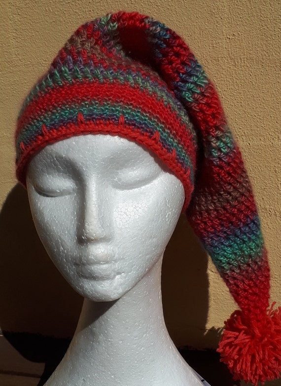 Nightcap Beanie crochet Pattern US and 