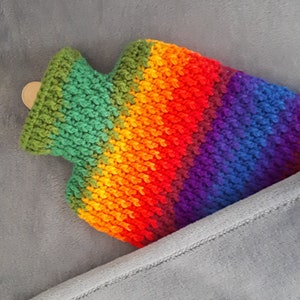 Alpine Hot Water Bottle Cover (Crochet Pattern - US and UK terminology)