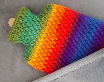 Alpine Hot Water Bottle Cover (Crochet Pattern - US and UK terminology)