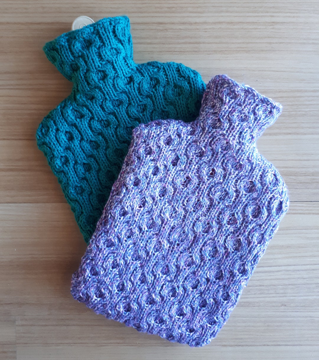 Interlock Hot Water Bottle Cover knitting Pattern Etsy