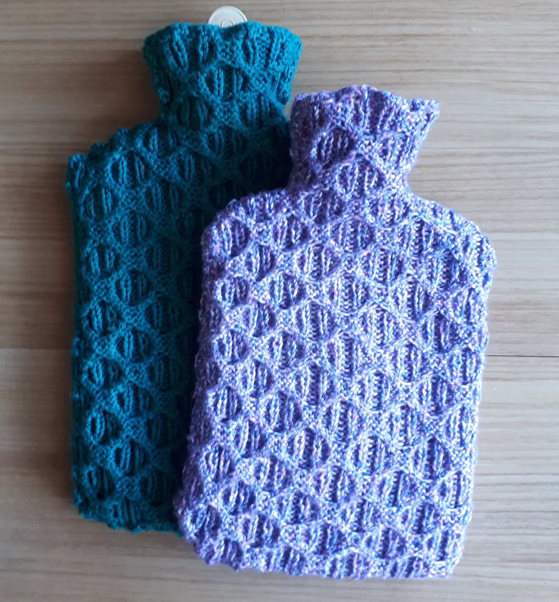 Interlock Hot Water Bottle Cover knitting Pattern Etsy