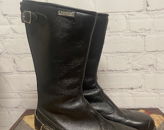 vintage Belstaff trailmaster moto bottes taille 8UK noir