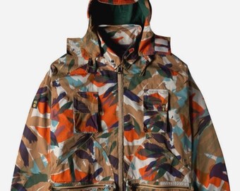 Veste smockée de snowboard en collaboration avec Nigel Cabourn X Element