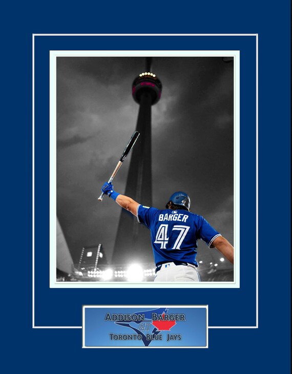 Roberto Alomar MLB Memorabilia, Roberto Alomar Collectibles  MLB Blue and White Framed Baseball Player Photo main image 1