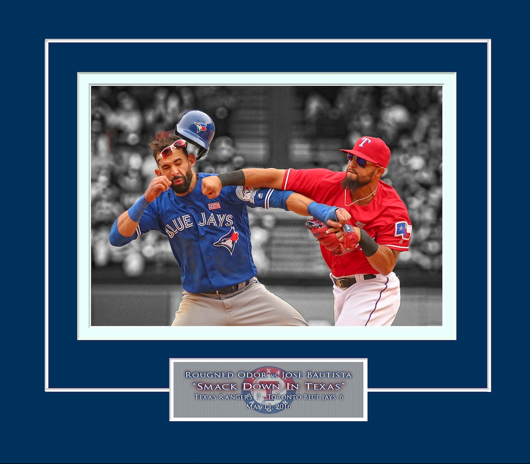 Ready to Frame Rougned Odor Vs Jose Bautista Punch Texas -  Norway