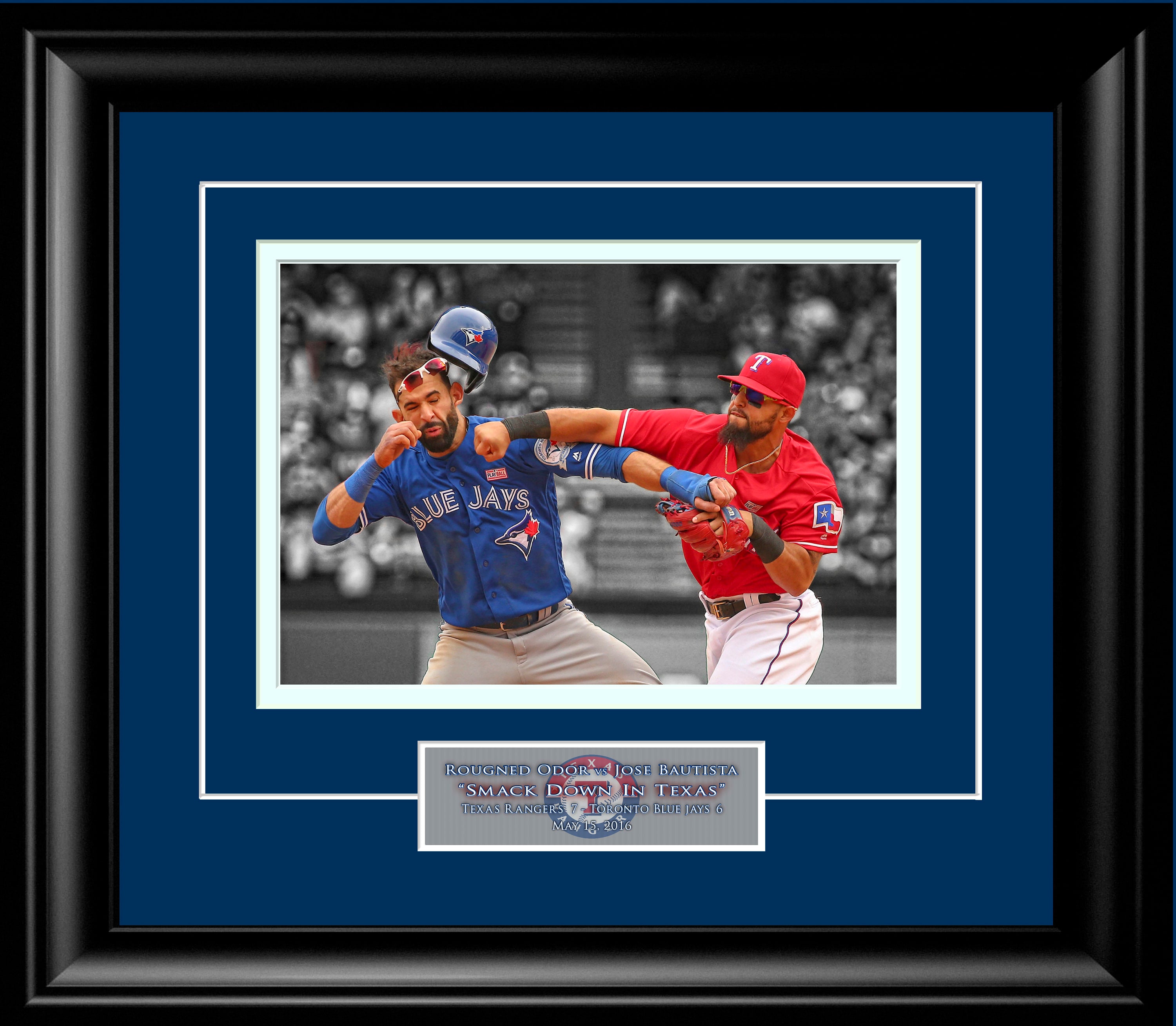 Buy Ready to Frame Rougned Odor Vs Jose Bautista Punch Texas Online in  India 
