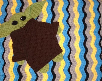 Pattern-Large Baby Green Alien Embellishment/Applique Crochet Pattern