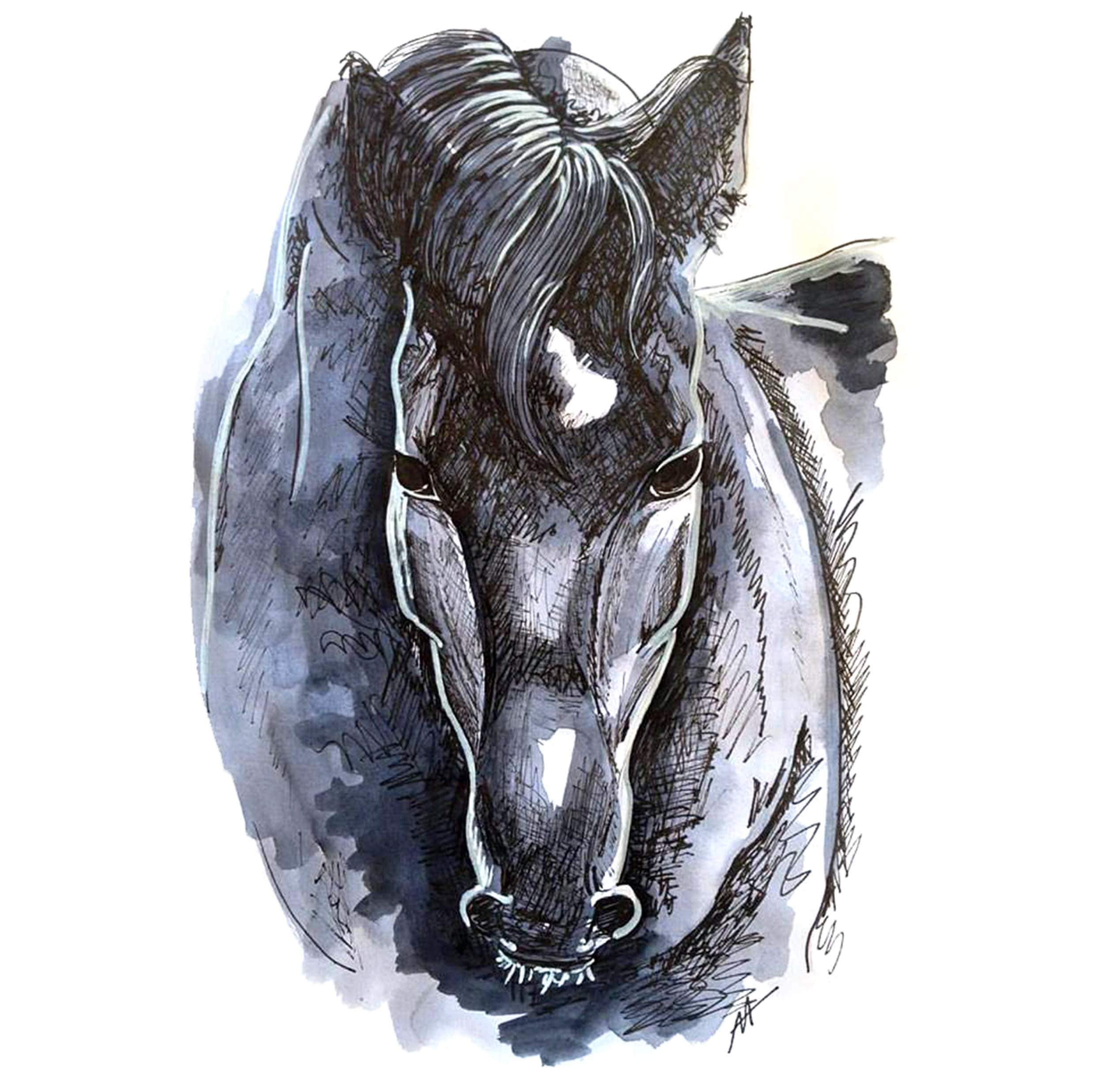 Dibujo de caballo - Etsy México Dibujo de caballo - Etsy México