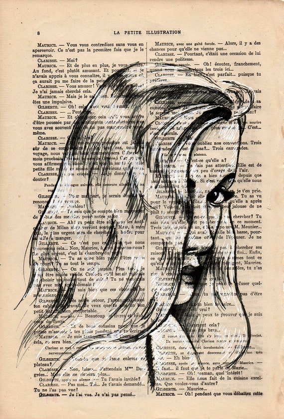 Vintage Veronica Lake Portrait: French Magazine Print on 1920s La Petite Illustration Page 28x19cm