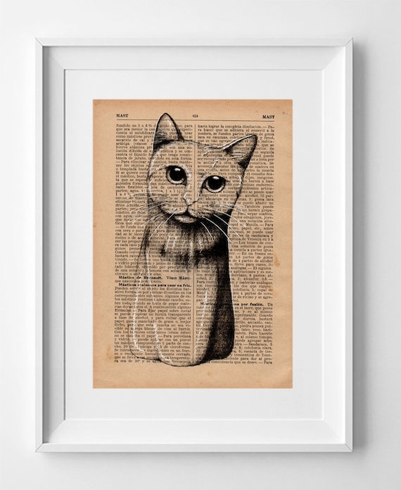 Cat No. 2. Printed drawing on original page of the "Modern Industrial Encyclopedia" from the 1930s