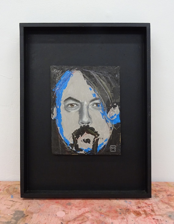 DAVE GROHL, Painting on canvas, Pop Art, Foo Fighters, Dave Grohl singer, Contemporary art, Fine art, Lowbrow, streetart, Nirvana