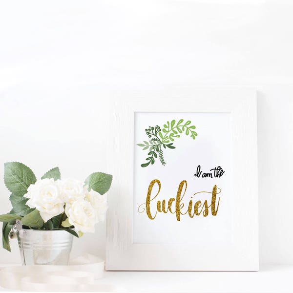 The Luckiest Lyrics - Etsy