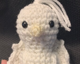 white peacock stuffed animal