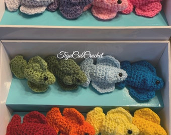 Made To Order! Kawaii Cute Adorable Crochet Betta Fish Plushies Stuffies Amigurumi Pet Animals Lovers Gifts For Her Gifts For Him Handmade