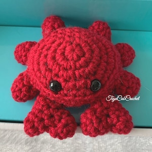 Made To Order! Kawaii Cute Adorable Crochet Crab Plushies Stuffies Amigurumi Wild Ocean Animals Lovers Gifts For Her Gifts For Him Handmade