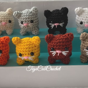 Made To Order! Kawaii Cute Adorable Crochet Cat Kitten Plushies Stuffies Amigurumi Pet Animals Lovers Gifts For Her Gifts For Him Handmade