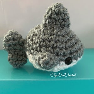 Made To Order Kawaii Cute Adorable Crochet Shark Plushies Stuffies Amigurumi Aquarium Animals Lovers Gifts For Her Gifts For Him Handmade image 4