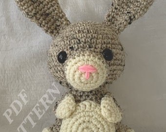 PDF Digital Pattern! Crochet Amigurumi Leander Bunny Rabbit Easter Pattern Kawaii Cute Adorable Plushies Stuffies Gifts For Pet Animal Lover