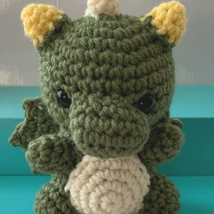 Made To Order Kawaii Cute Adorable Crochet Dragon Plush Stuffies Amigurumi Mythical Fantasy Animal Lover Gift For Her Gift For Him Handmade image 3