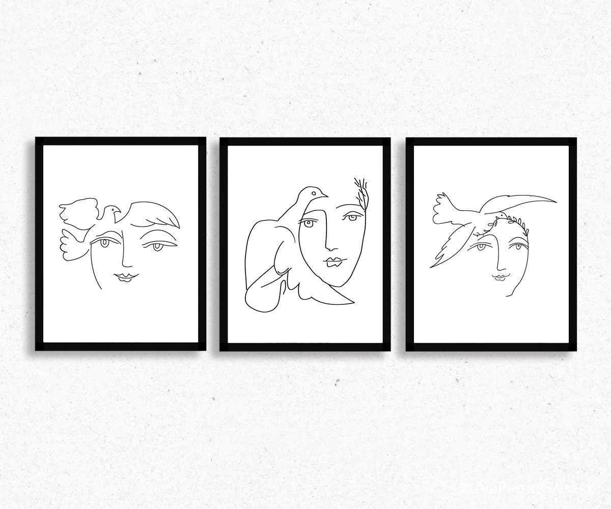 Get Picasso Taube Mädchen Gif