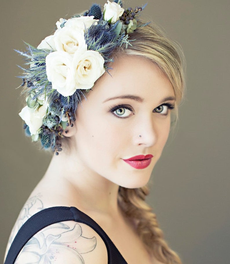 fresh flower headpiece